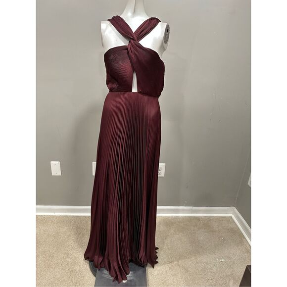 A.L.C. Burgundy Maxi Dress - Picture 4 of 10